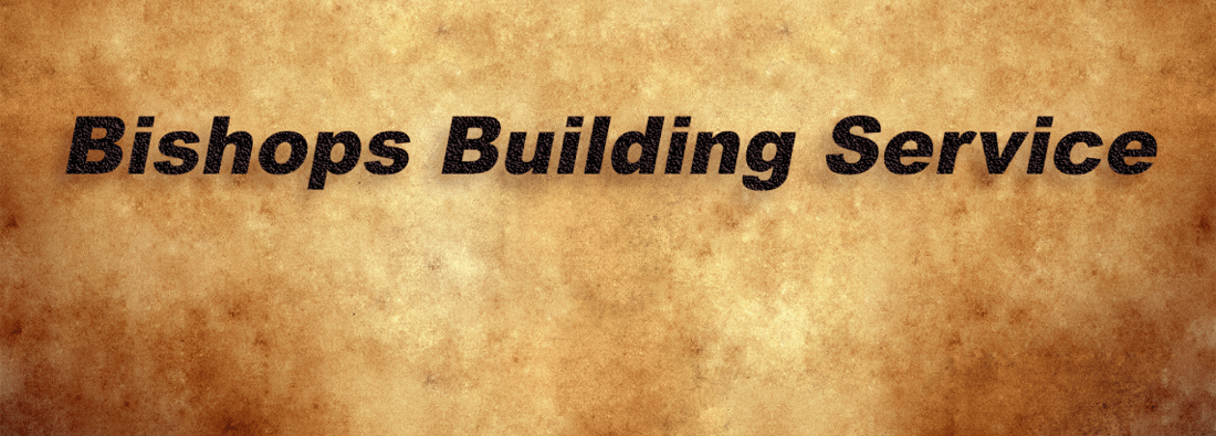 Main header - "Bishops Building Service"