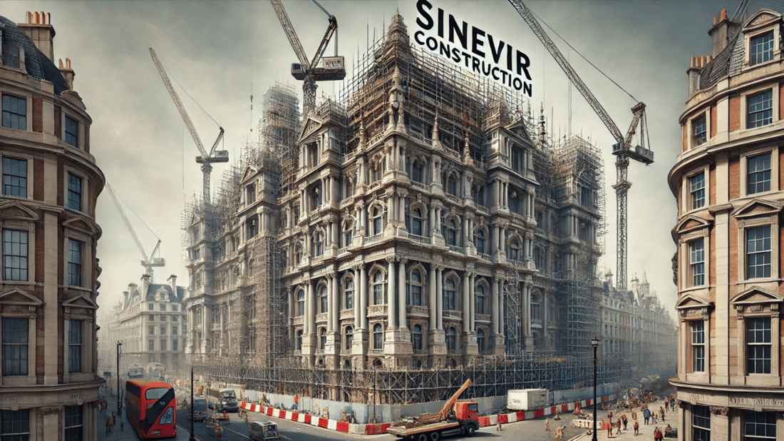 Main header - "SINEVIR CONSTRUCTION LTD"