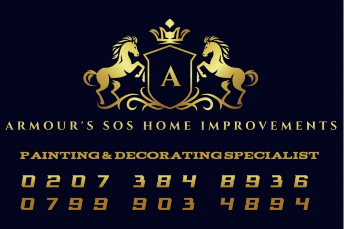 Main header - "Armours SOS Home Improvements"