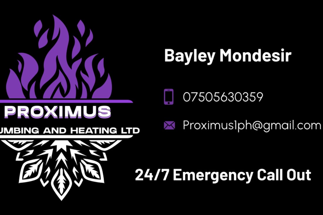 Main header - "Proximus Plumbing & Heating LTD"