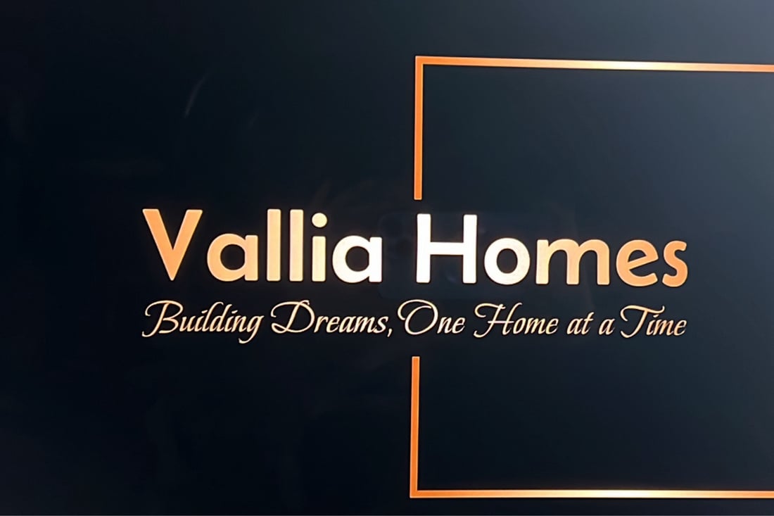 Main header - "Vallia Homes LTD"