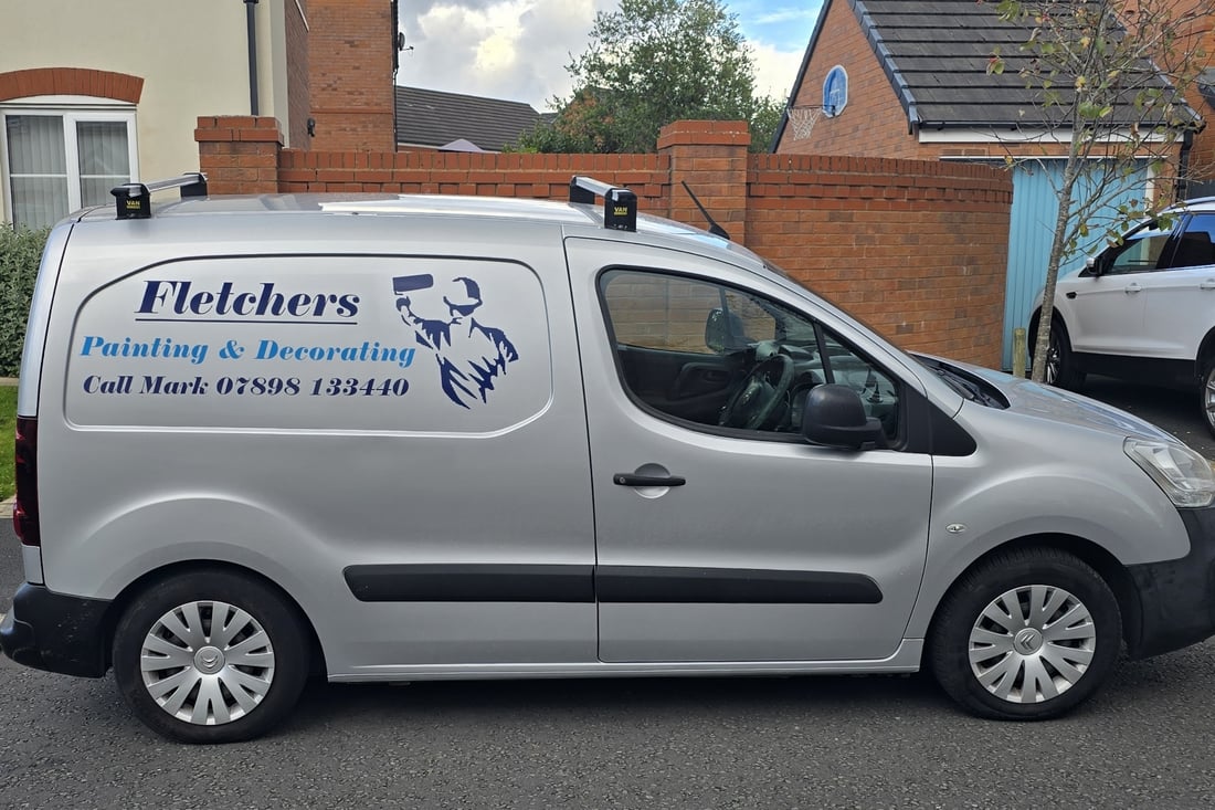 Main header - "Fletchers Painting & Decorating"