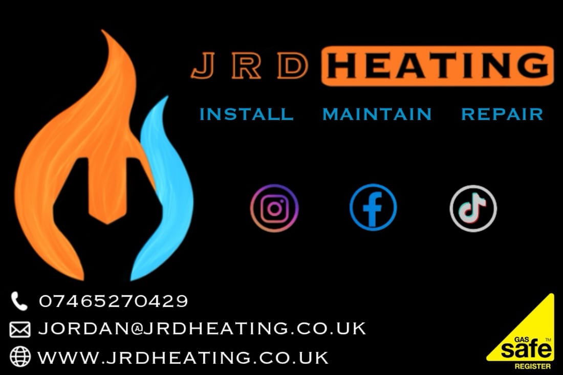 Main header - "JRD Heating"