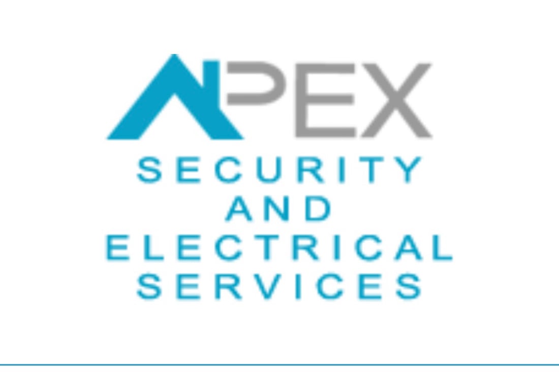 Main header - "Apex Security & Electrical"