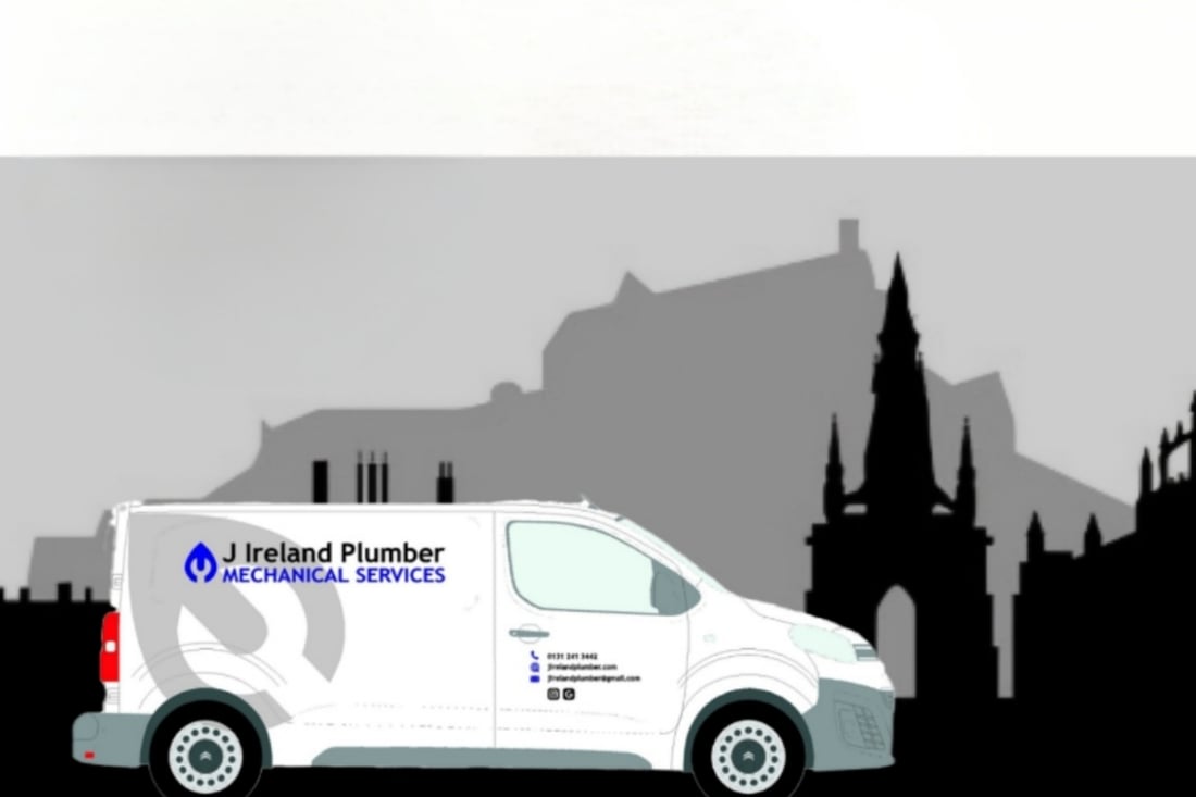 Main header - "J Ireland Plumber"