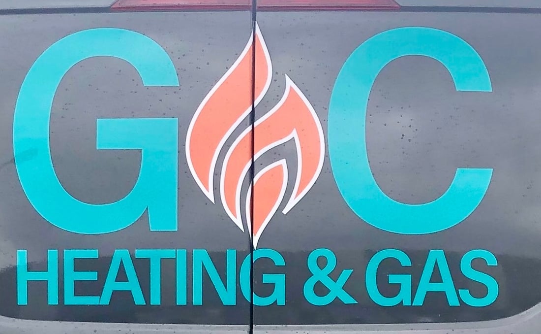 Main header - "G C Heating & Gas"