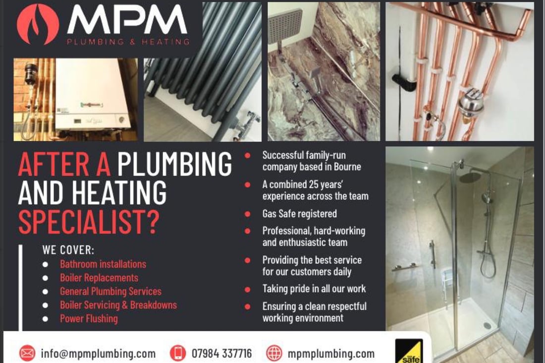 Main header - "MPM Plumbing & Heating LTD"