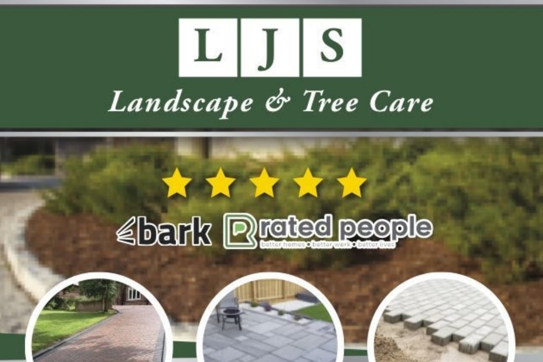 Main header - "LJS Landscaping & Homecare"