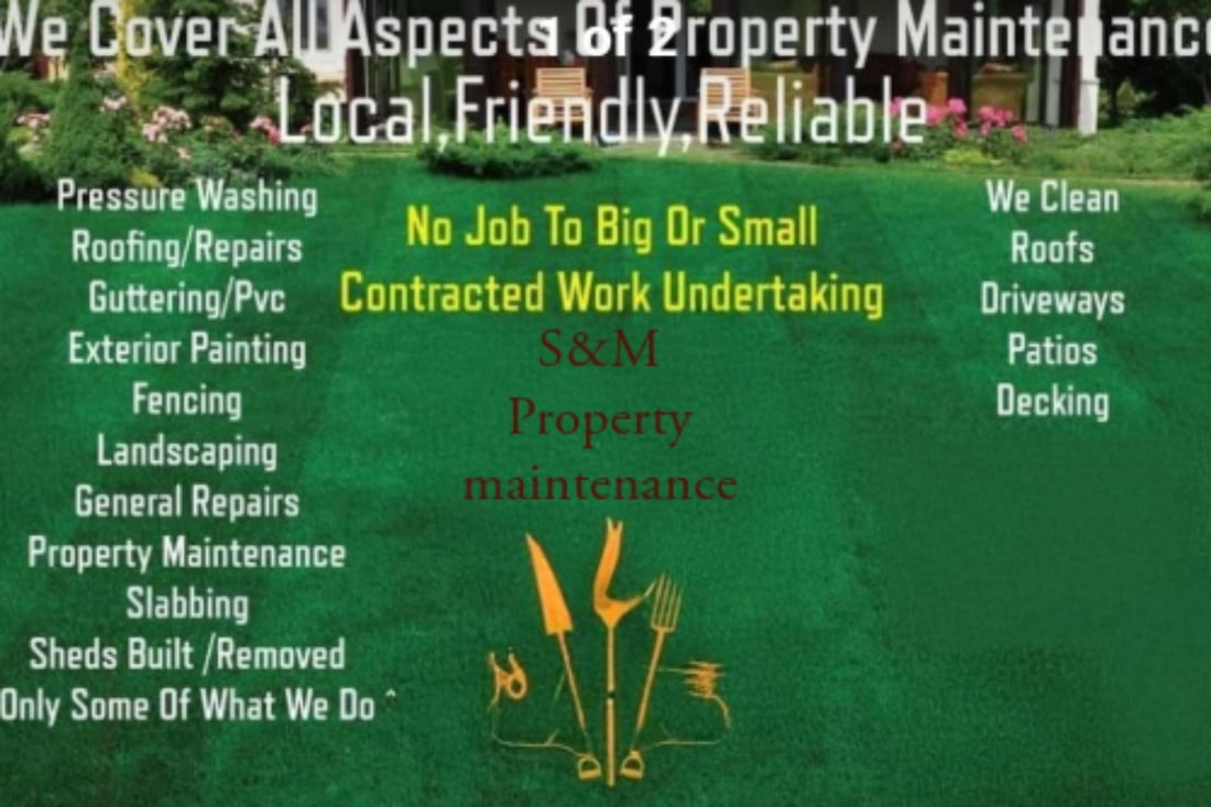 Main header - "S&M Property Maintenance"