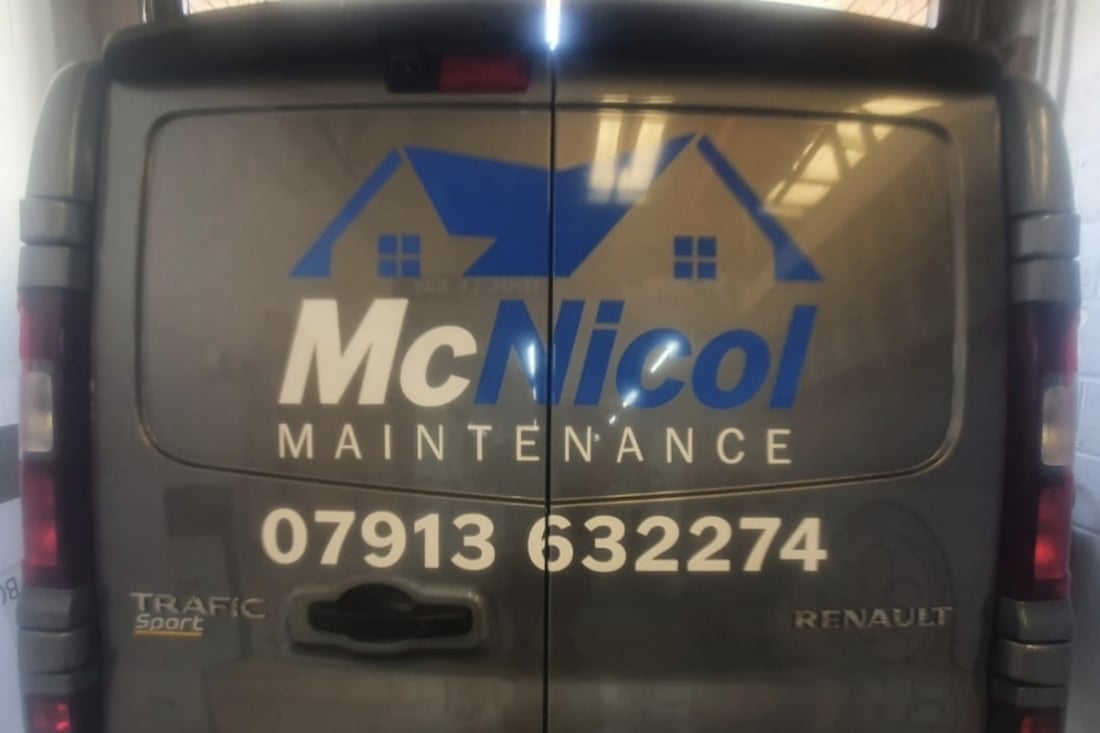 Main header - "Mcnicol Maintenance"