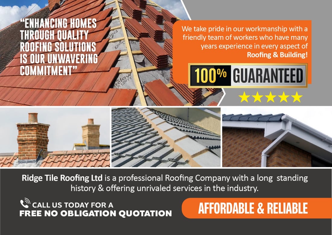 Main header - "Ridge Tile Roofing Ltd"