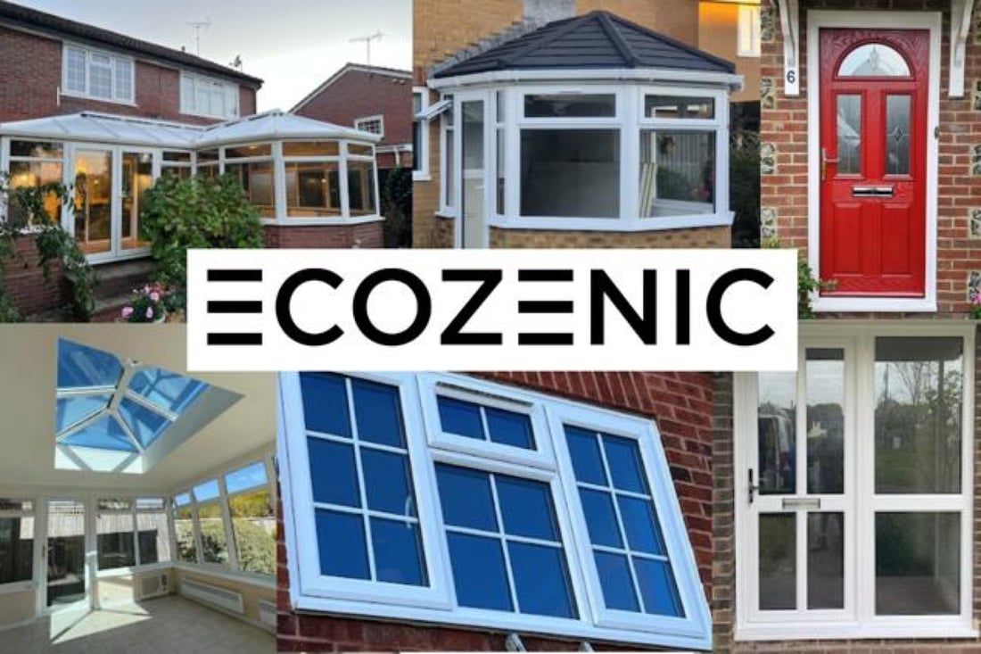 Main header - "Ecozenic – Windows / Doors / Conservatories"