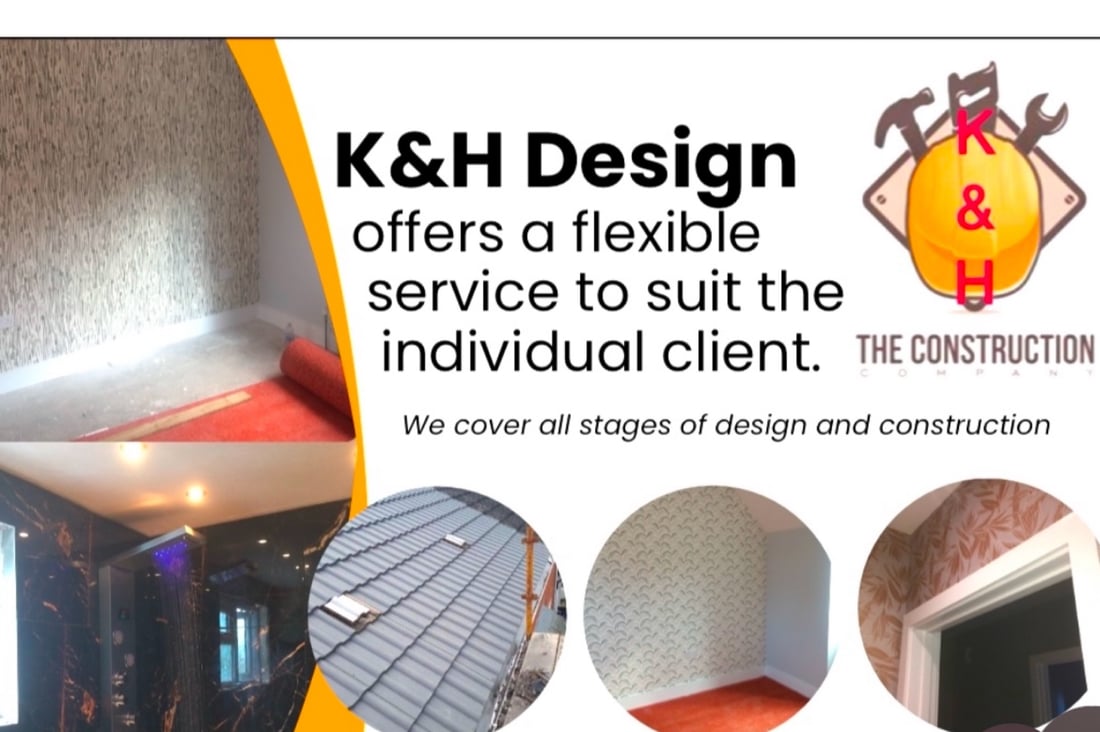 Main header - "K&H CONSTRUCTION SERVICES"