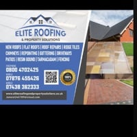 Main header - "Elite Roofing & Property Solutions"