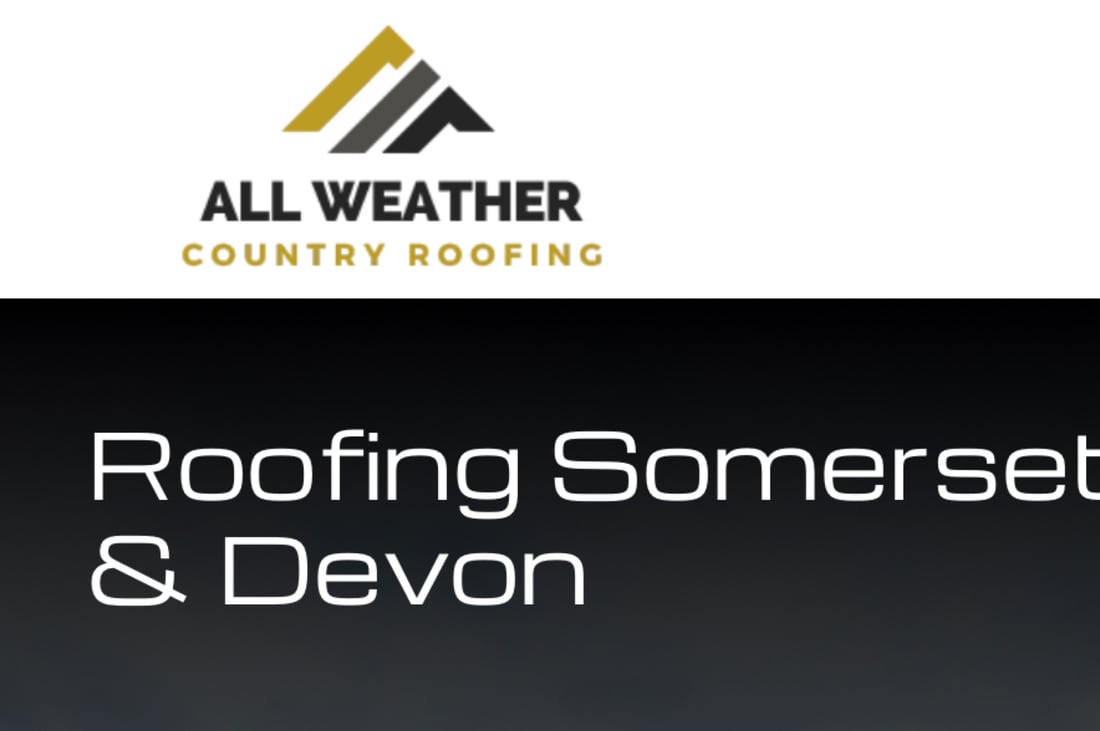 Main header - "All Weather Country Roofing Ltd"