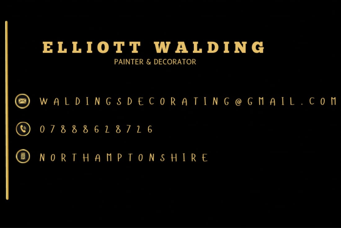 Main header - "Walding's Painting & Decorating"