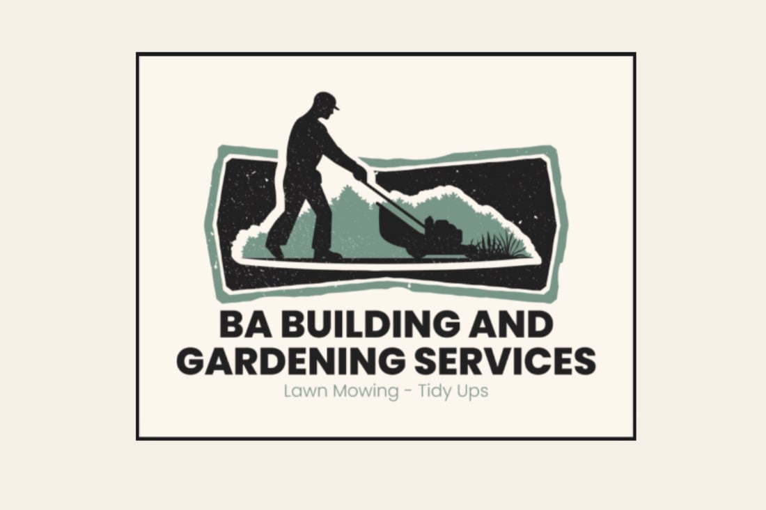 Main header - "BA Building & Gardening Services"