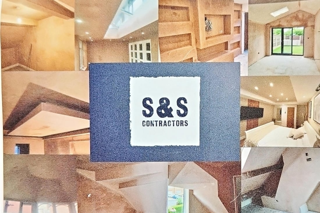 Main header - "S&S contractors ltd"