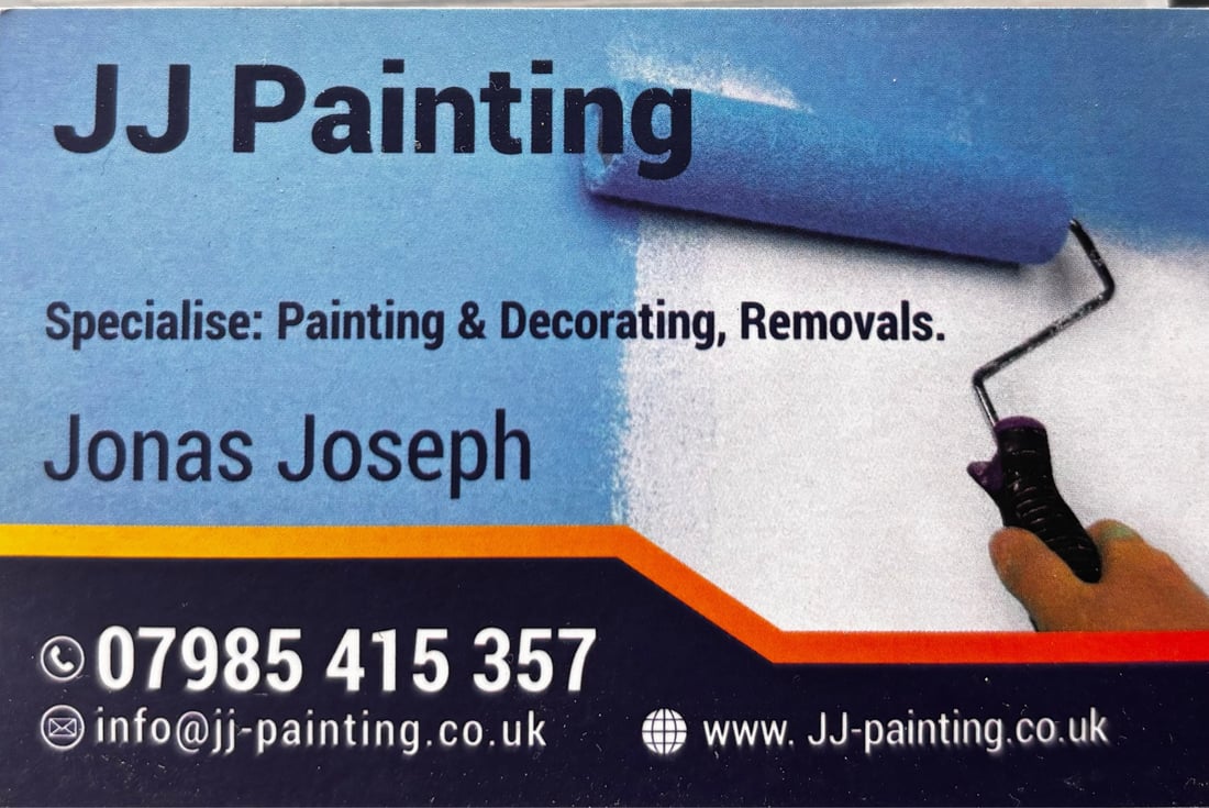 Main header - "JJ Painting"