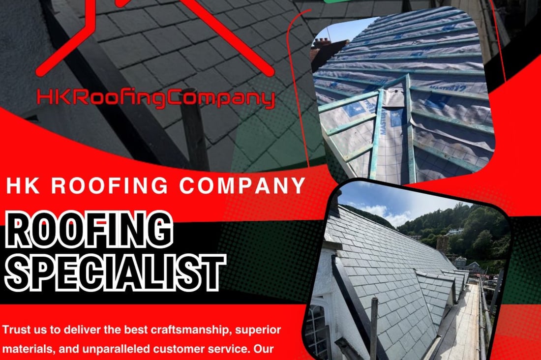 Main header - "HK ROOFING COMPANY LIMITED"