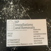 Main header - "KP Installations & Removals"
