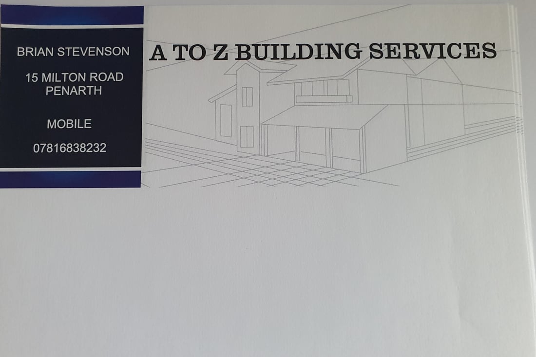 Main header - "A-Z Building Services"