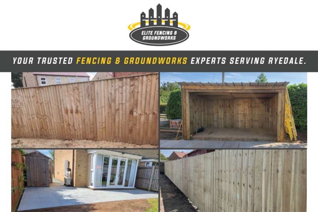 Main header - "Elite Fencing & Groundworks LTD"