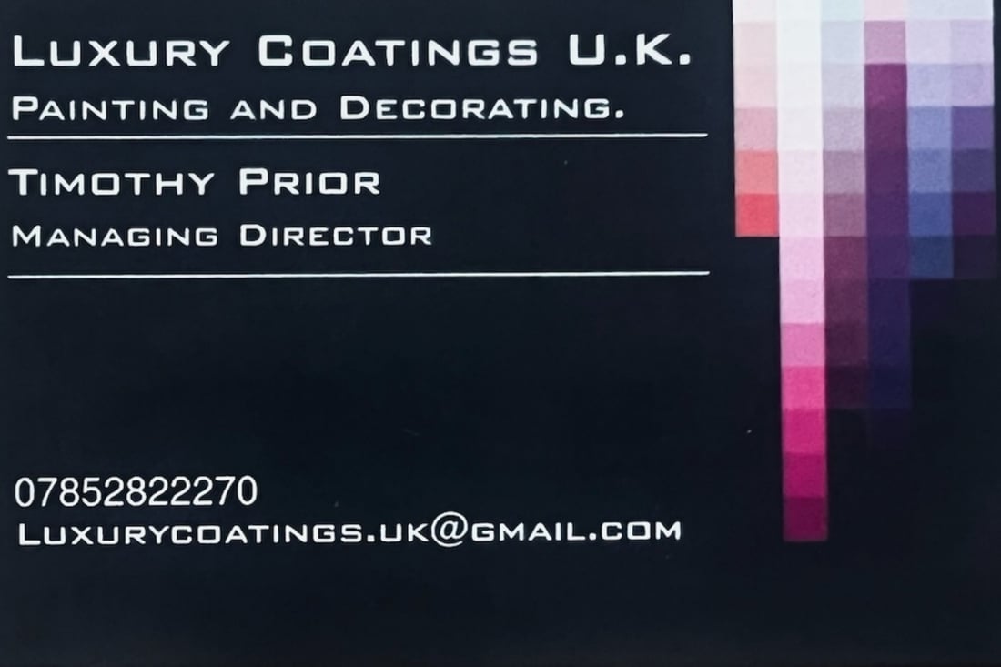 Main header - "LUXURY COATINGS UK"