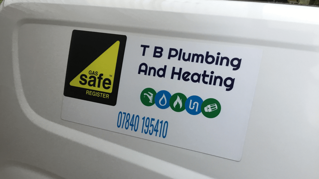 Main header - "TB Plumbing and Heating"