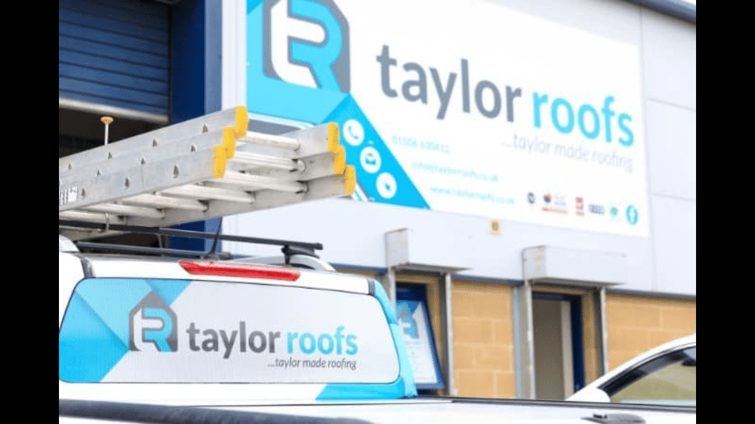 Main header - "Taylor Roofs"