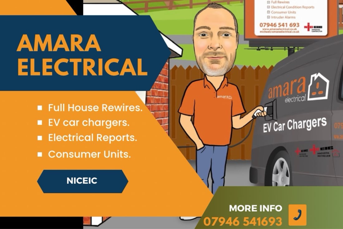 Main header - "Amara Electrical Contractors Ltd"