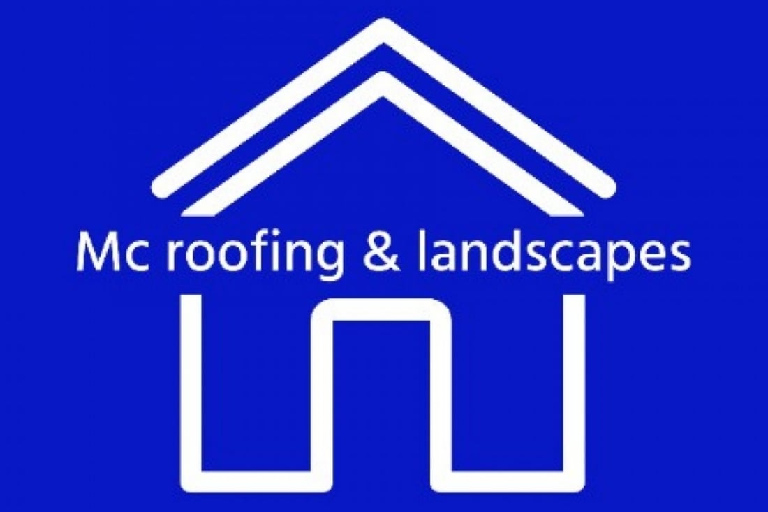 Main header - "MC Roofing & Landscapes"