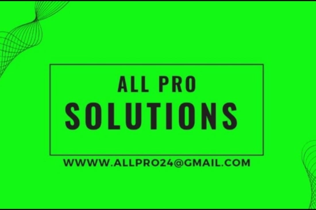 Main header - "All Pro Solutions"