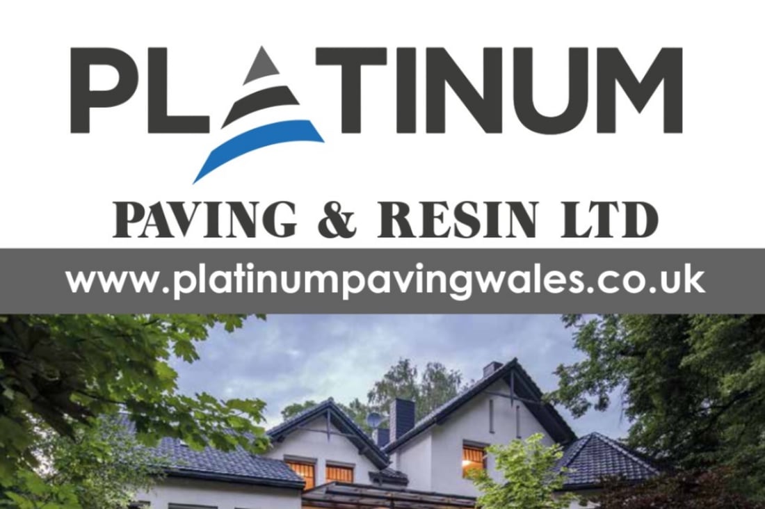 Main header - "Platinum Paving & Resin"