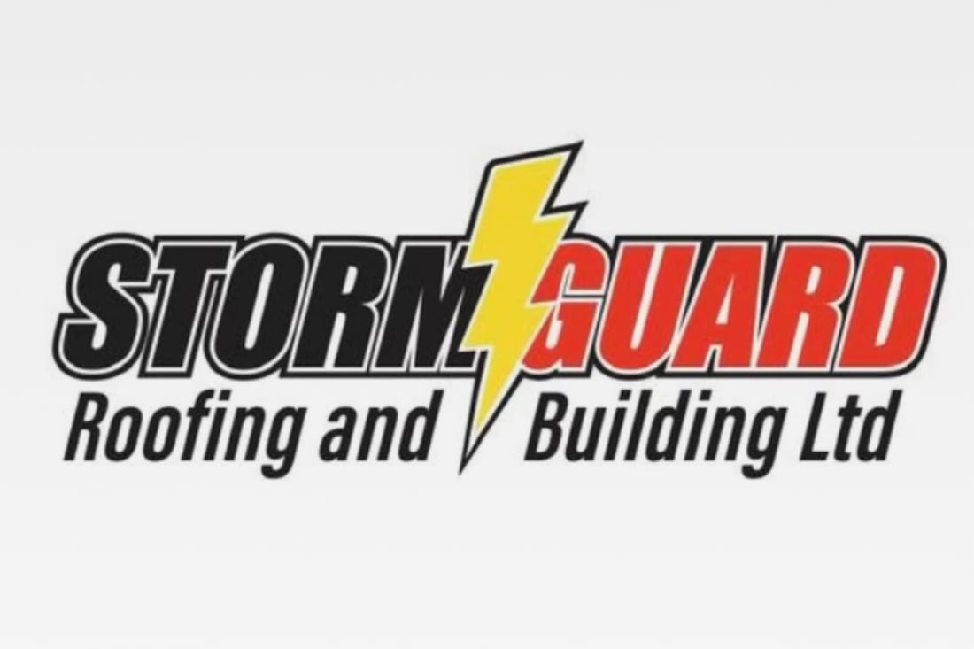 Main header - "Storm Guard Roofing & Building LTD"