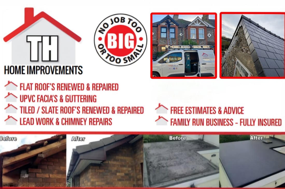 Main header - "T H Home Improvements"