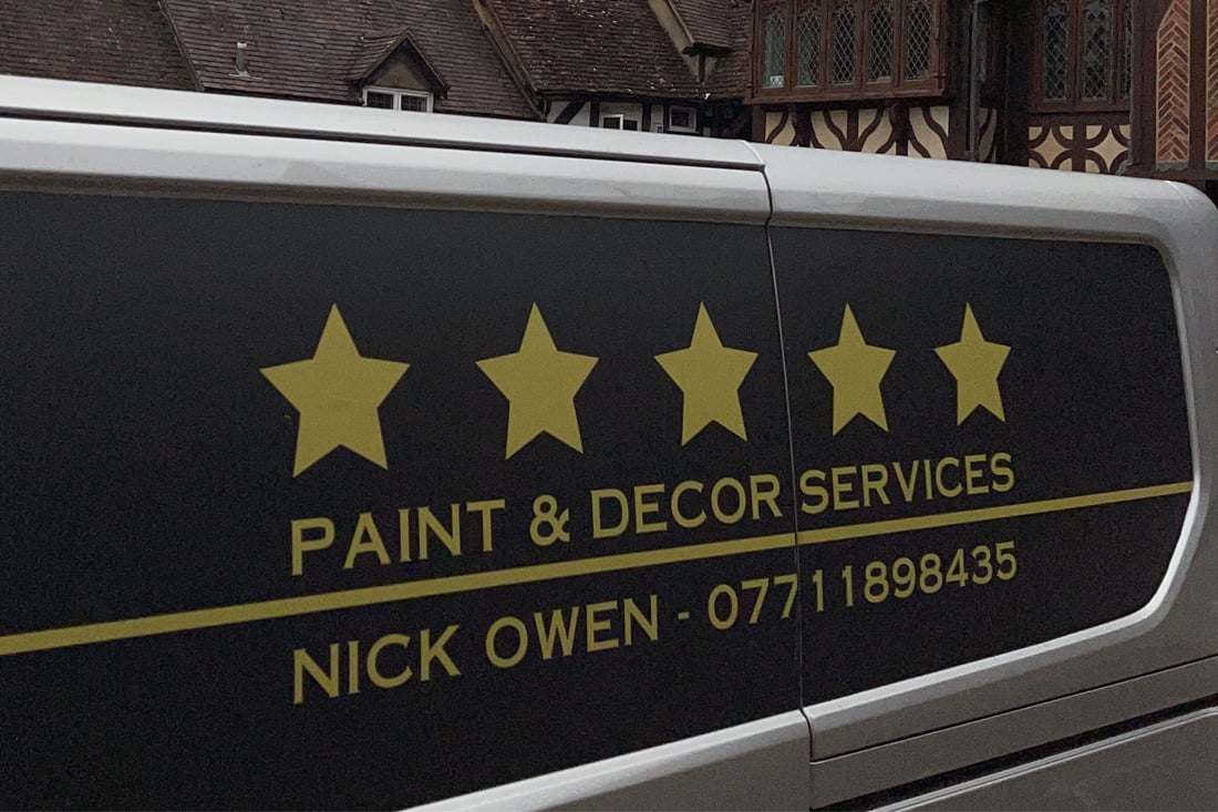 Main header - "Paint and Decor Services"