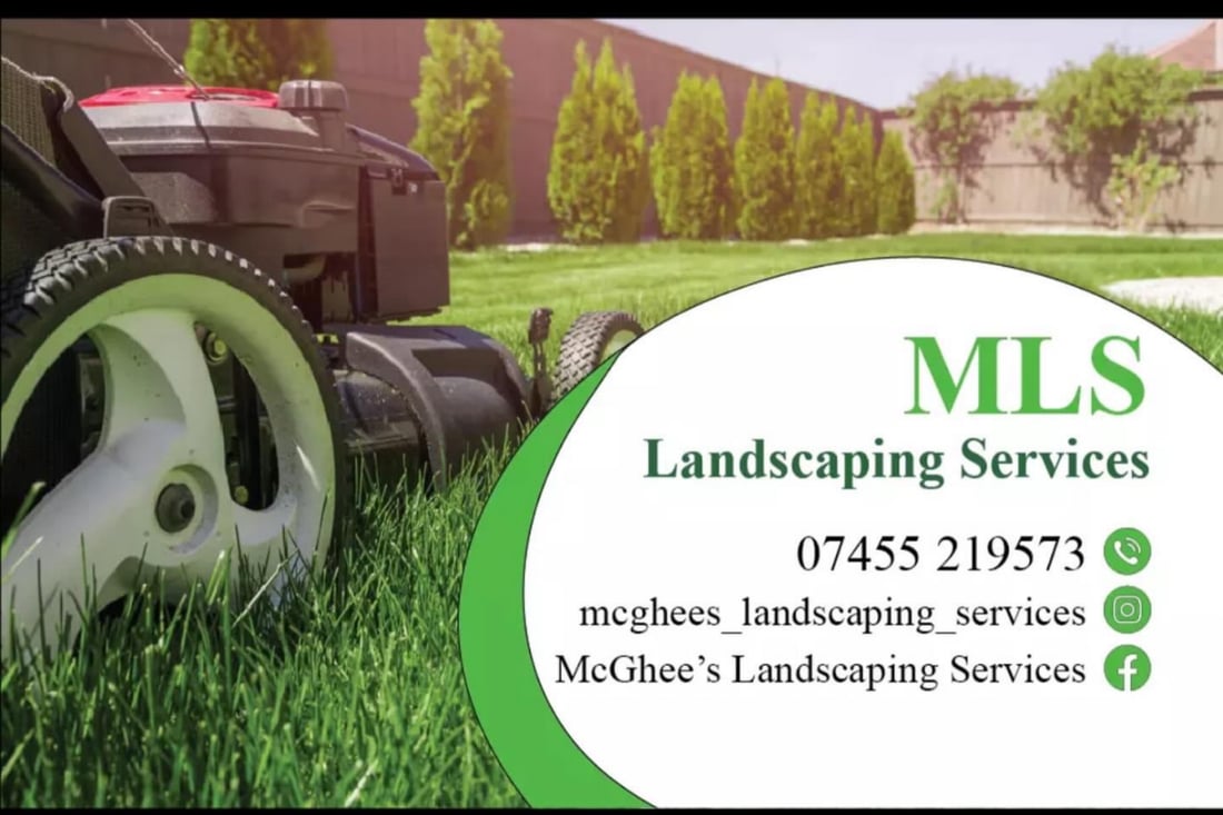 Main header - "McGhee's Landscaping"