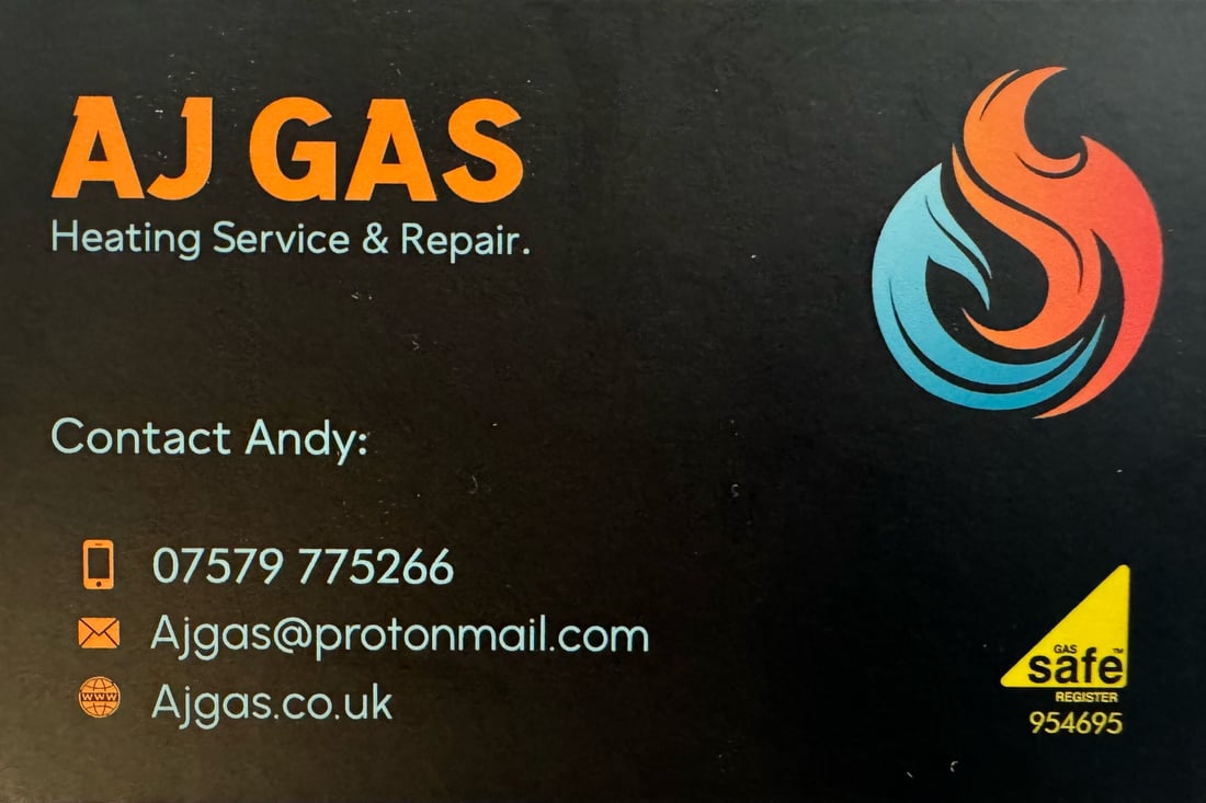 Main header - "AJ Gas"