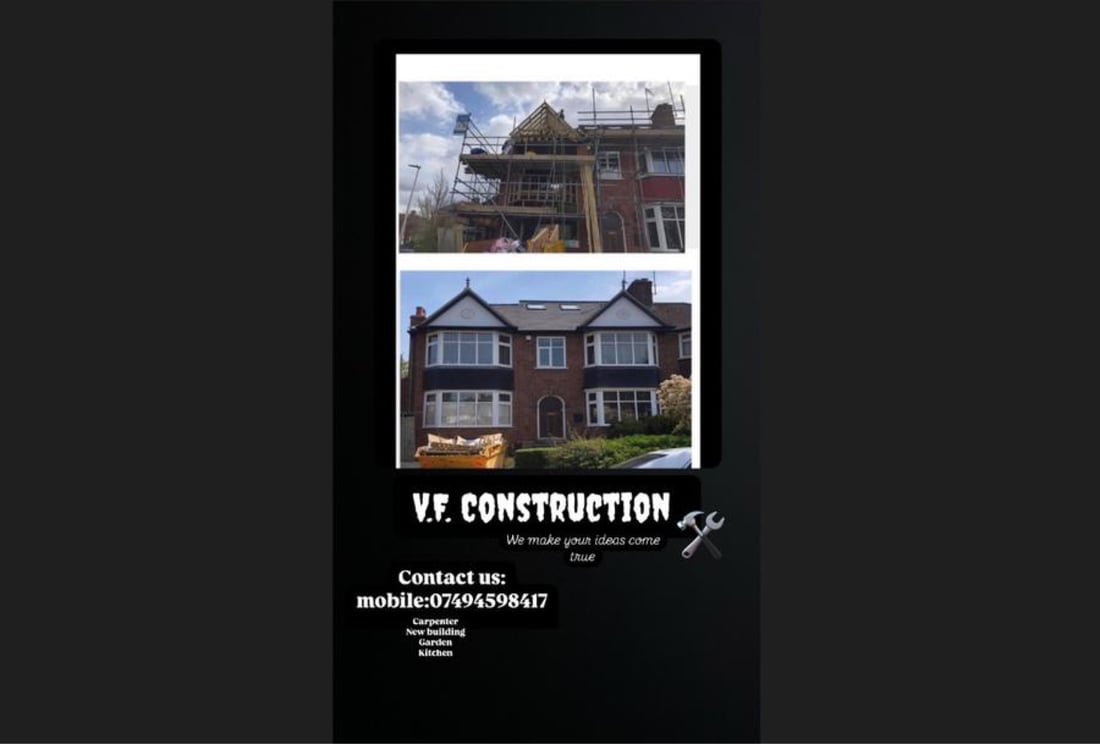 Main header - "VF Construction"