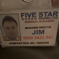 Main header - "Five star paving ltd"