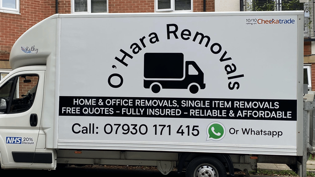 Main header - "O'Hara Removals"