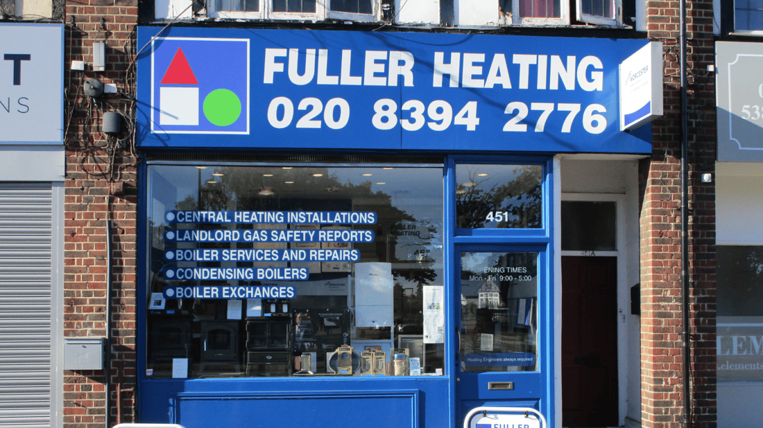 Main header - "Fuller Heating"