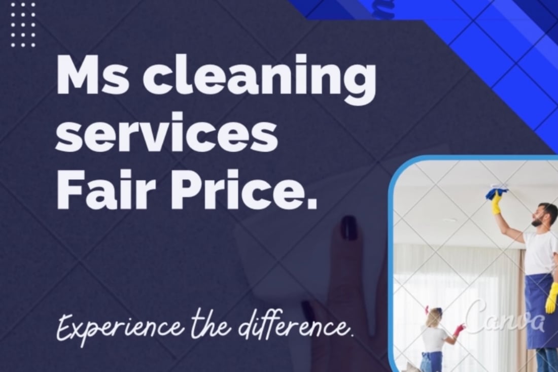 Main header - "M&S Cleaning Service"