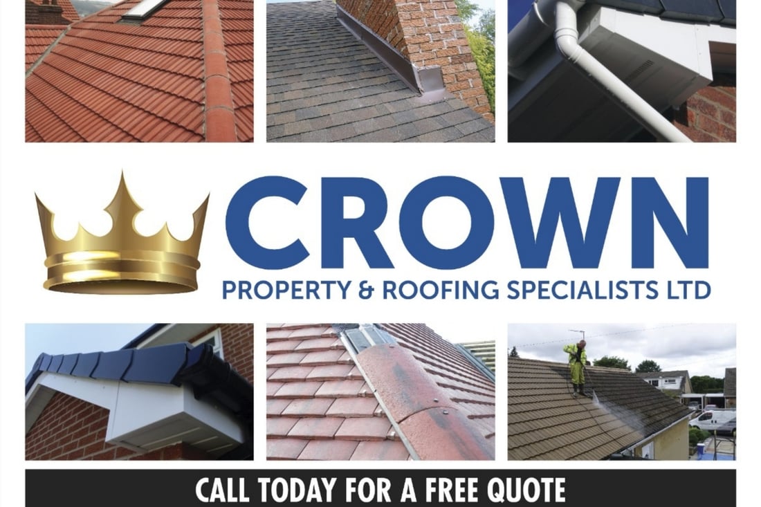 Main header - "Crown Property & Roofing Specialist ltd"