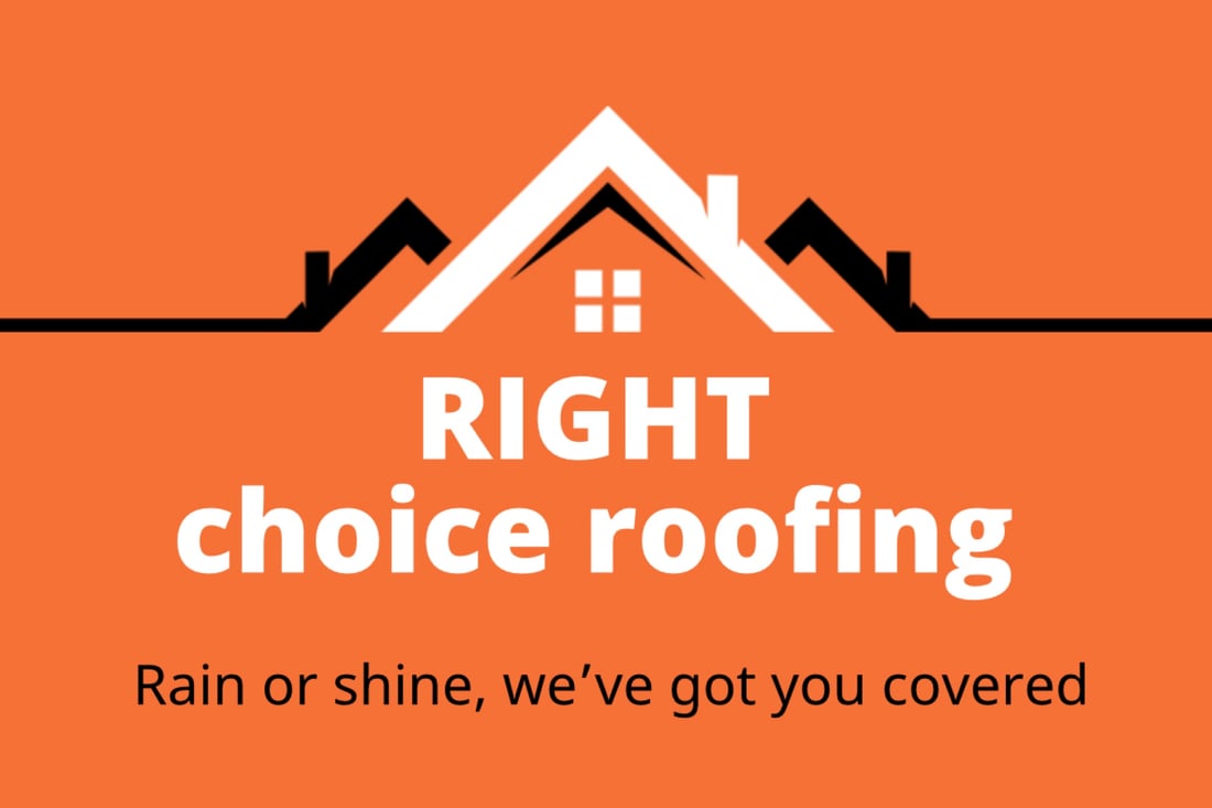 Main header - "Right Choice Roofing"