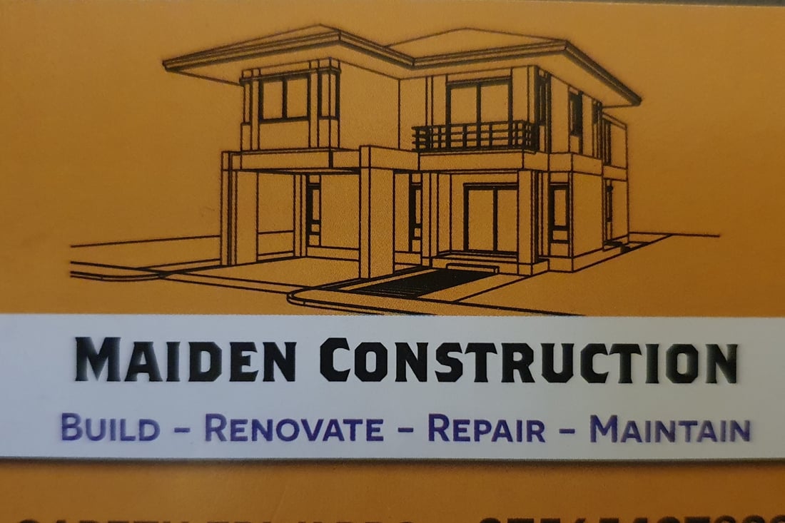 Main header - "Maiden Construction"