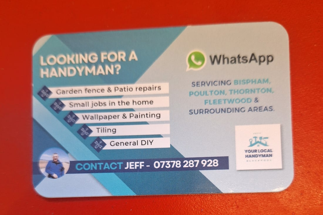 Main header - "Jeffs Flat Roofing and Handyman Service"