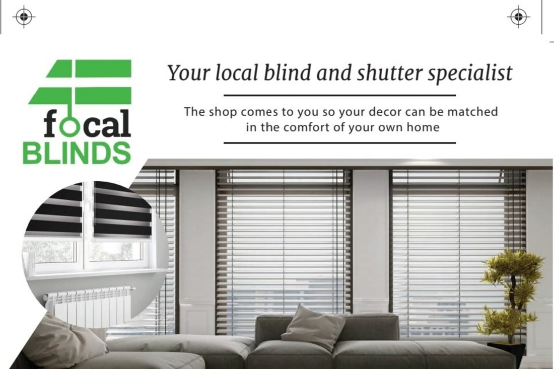 Main header - "Focal blinds"