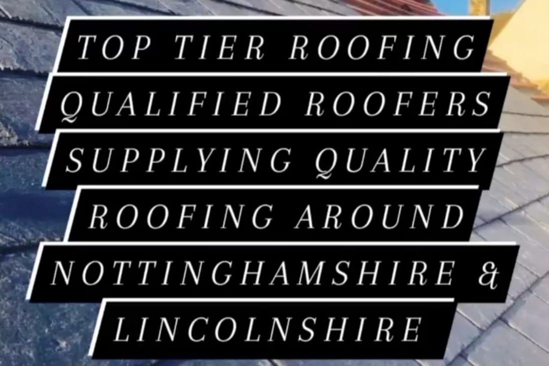 Main header - "Top Tier Roofing"